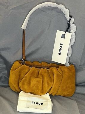 STAUD Bean Bag Convertible, Tobacco Suede